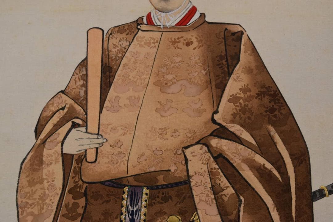 【複製】小野素文/聖上御尊影/大正天皇像図/工芸品/掛軸☆宝船☆Z-939