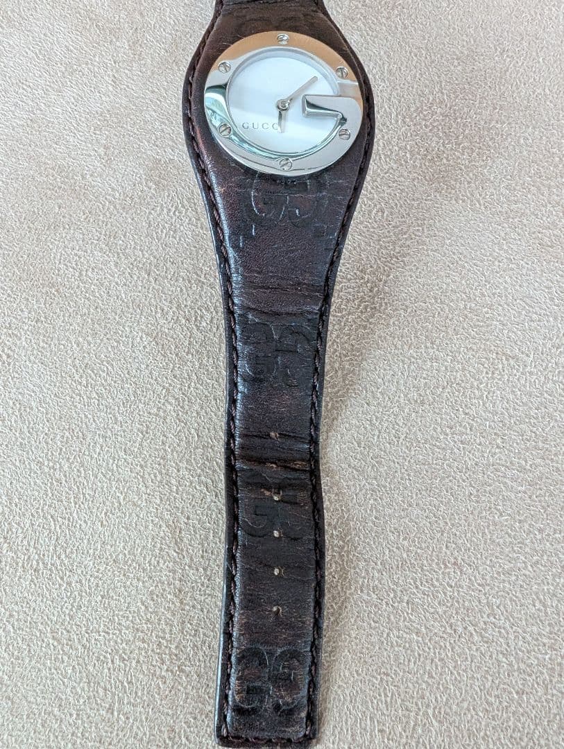 GUCCI バンデュー ブラウンレザー 時計