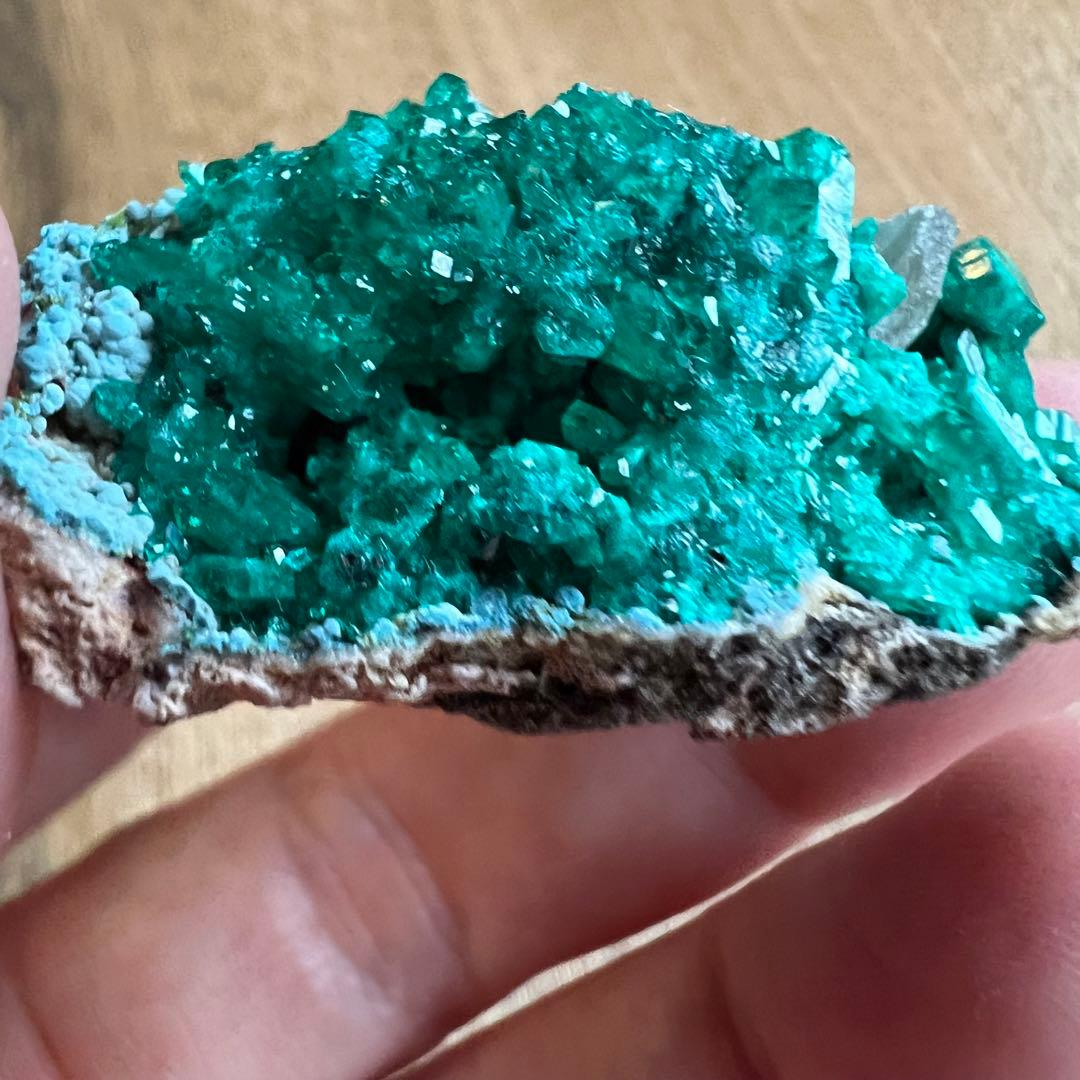 ダイオプテーズ セルサイト プランヘ石  共生 鉱物 標本 原石