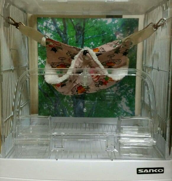 モモンガハウス(カフェ・猫) ボア白   大きいサイズ(家族用) 2200円