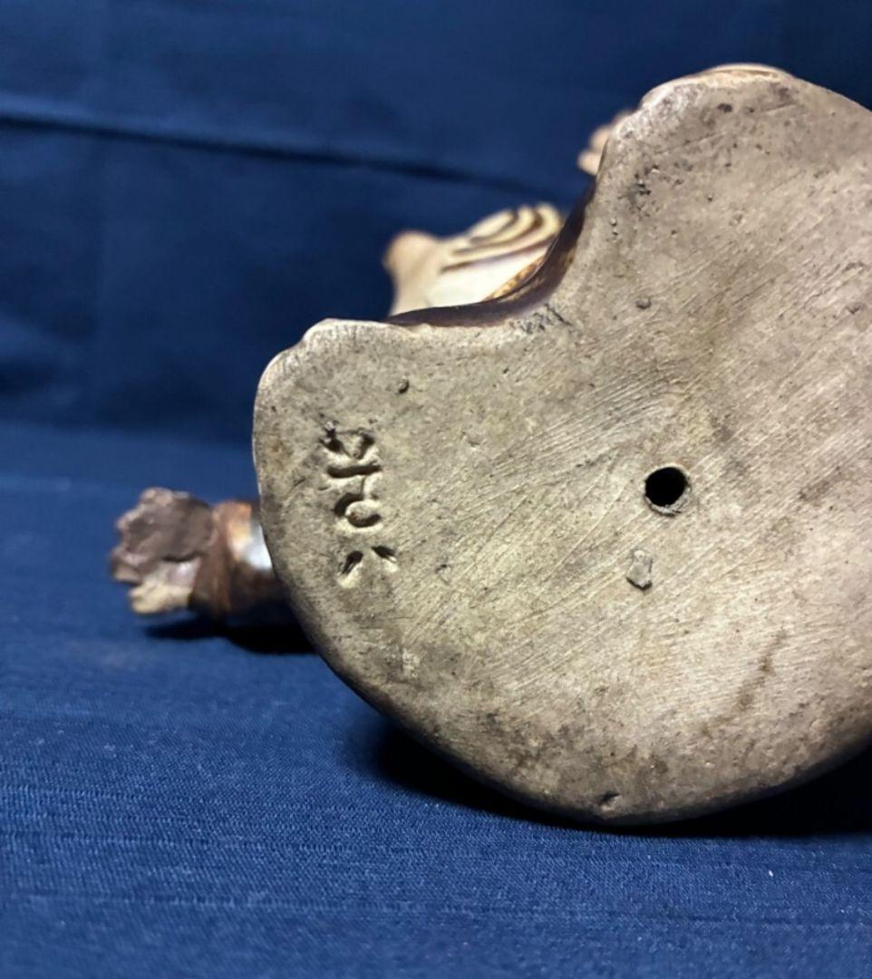 レア　道八和尚狸　仁阿弥道八　　京焼　H 12㎝W 12㎝重38g和尚　江戸時代