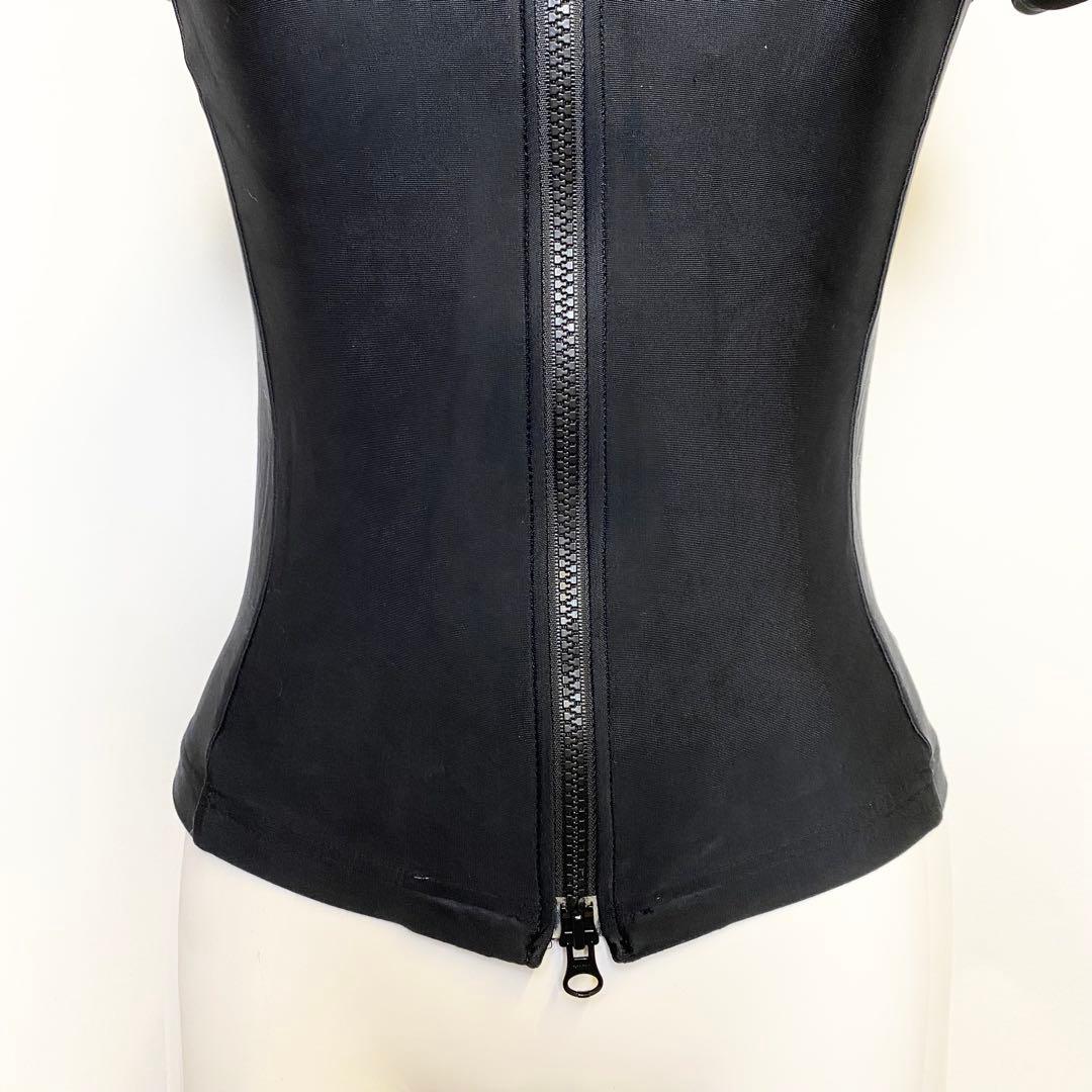 FOTUS フェトウス　オフショルダー　トップス　ジップ