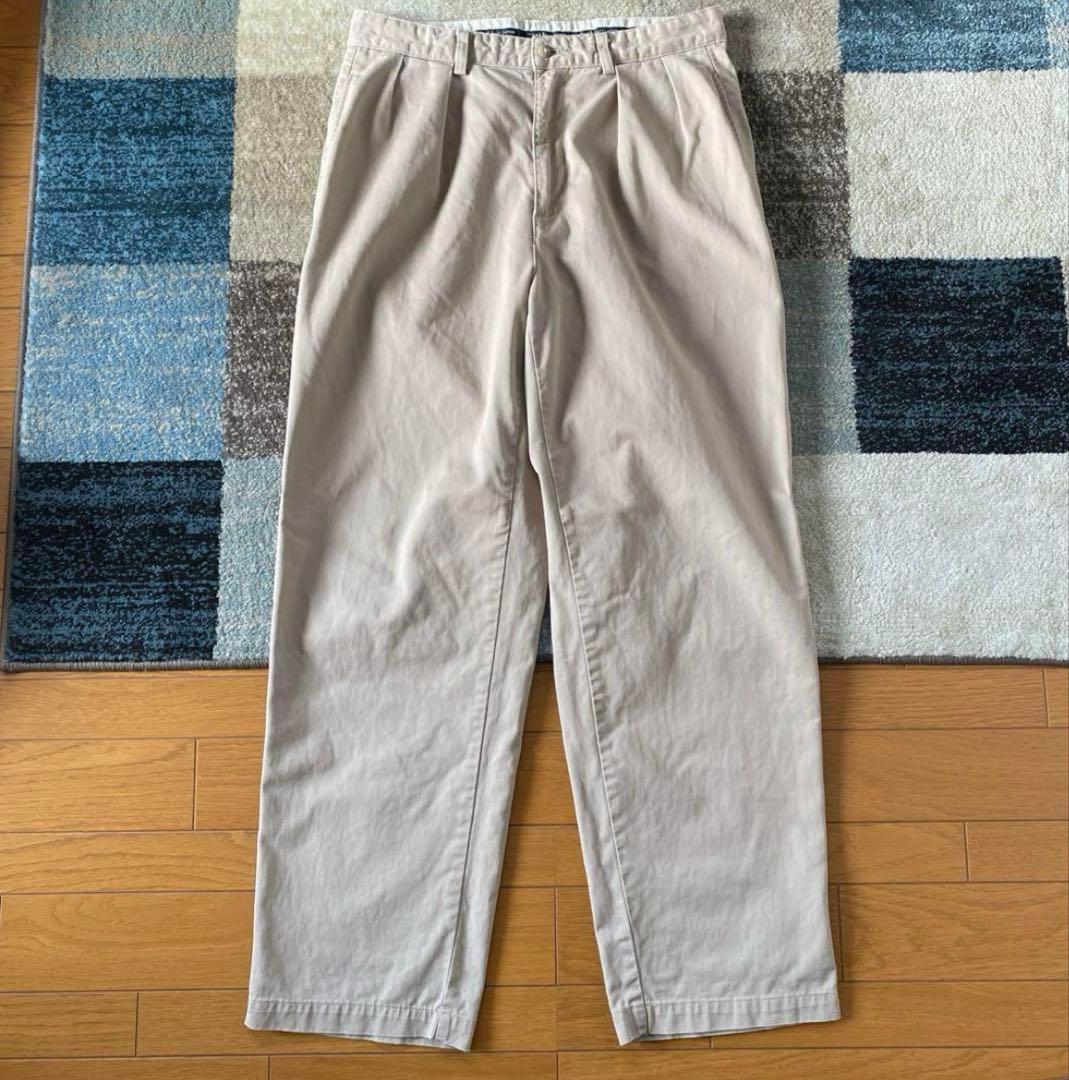90's Polo Ralph Lauren ポロチノ ベージュ USA W32