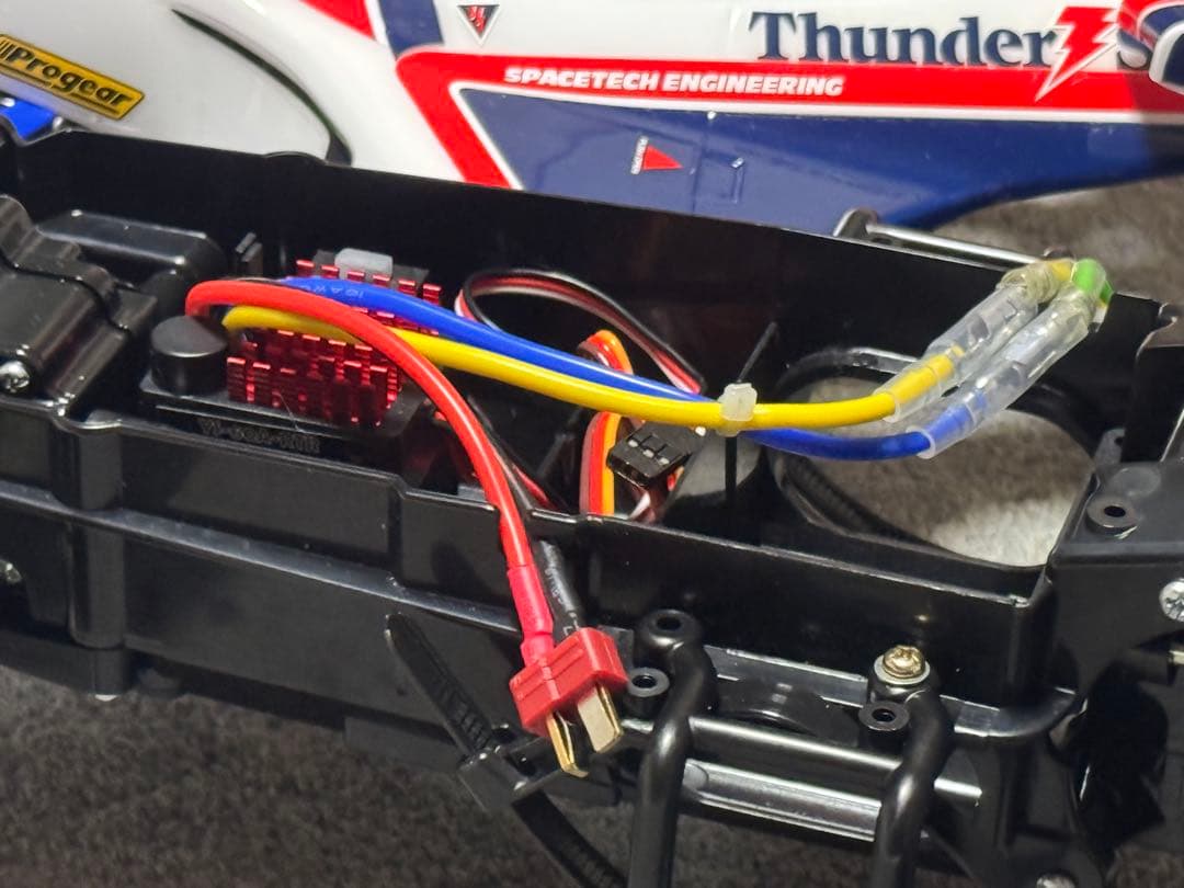 タミヤサンダーショットボディ搭載セイントドラゴン2021シャーシ、メカ・OP他付