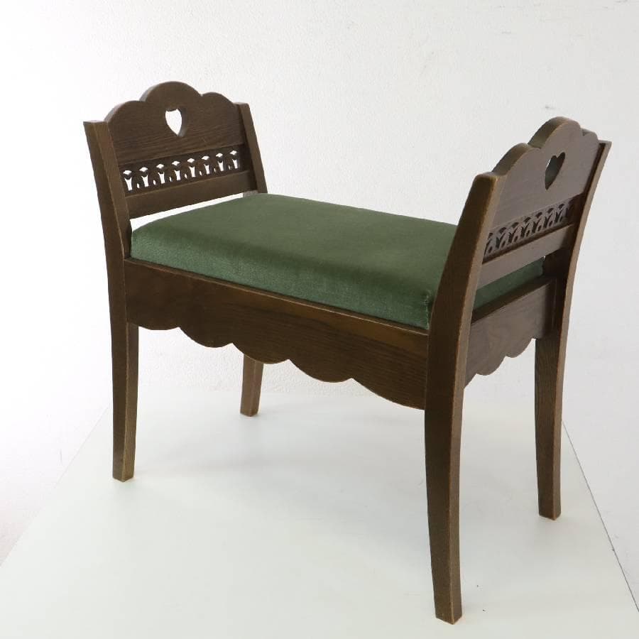 パリの雑貨屋 F-174 エントランススツール 木彫りレース アンティーク調