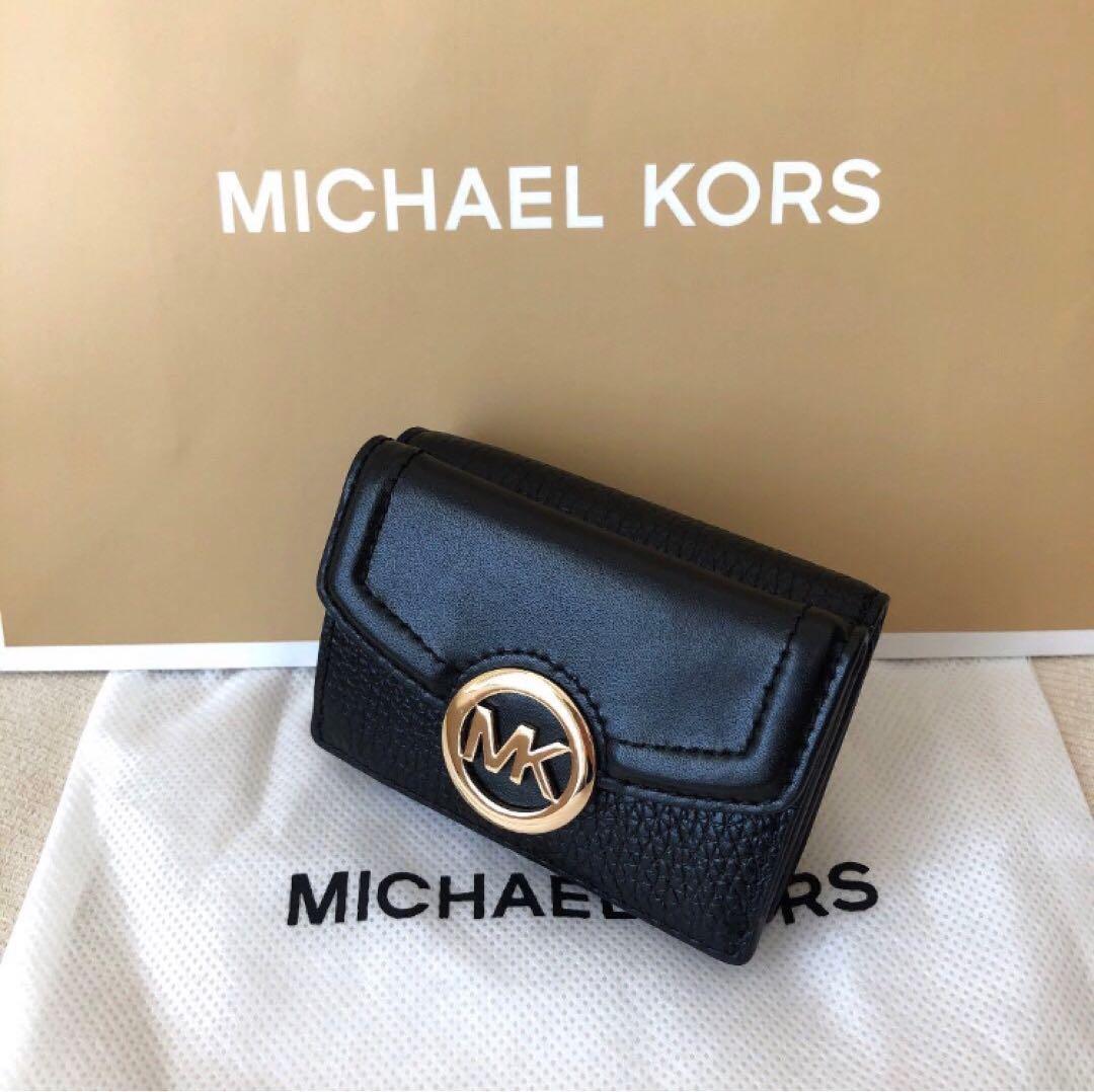 新品 マイケルコース MICHEAL KORS 三つ折り財布 ブラック