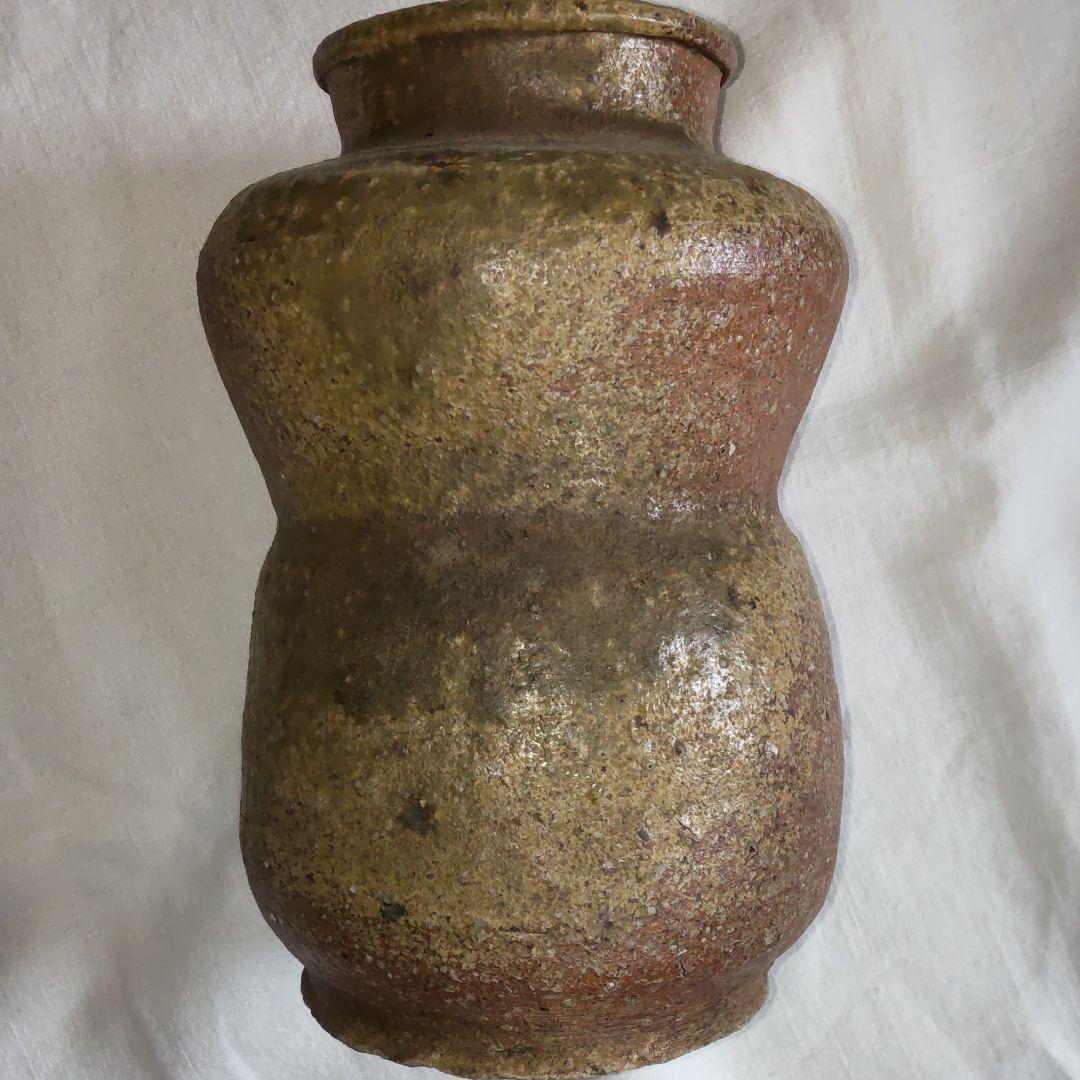 江戸初期信楽焼胴締壺