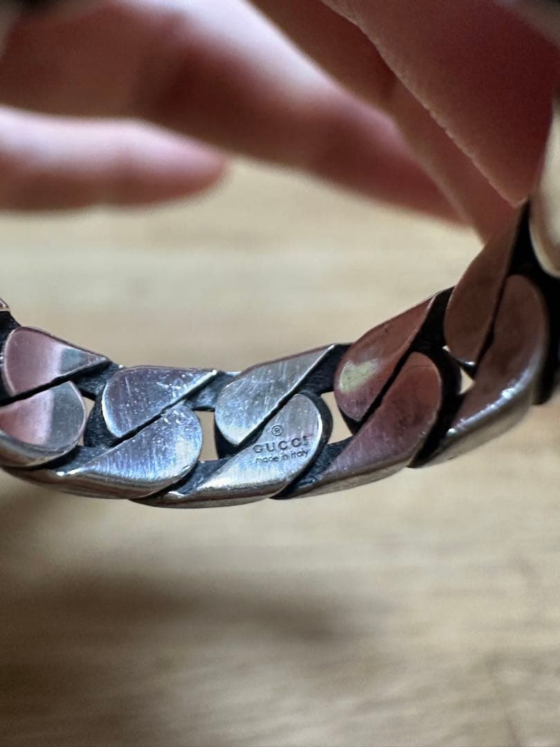 最後値段Gucci シルバー リング 20号