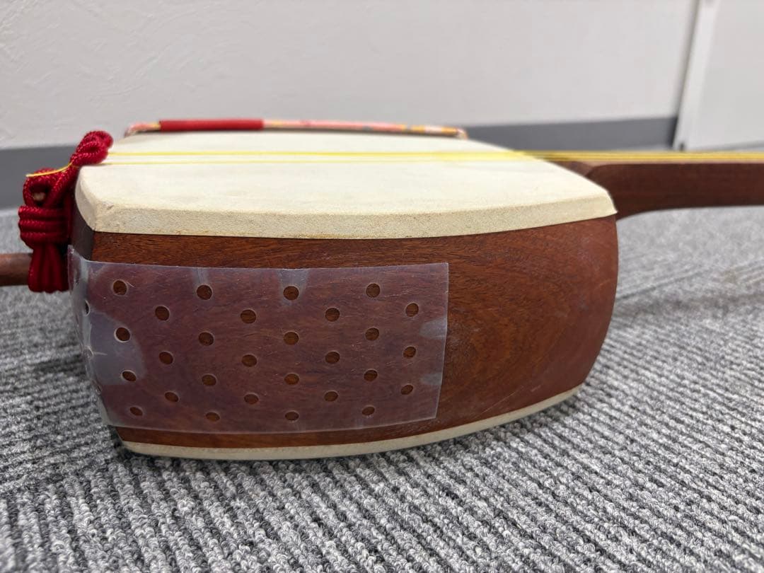 三味線 本体 花柄装飾 3弦 和楽器