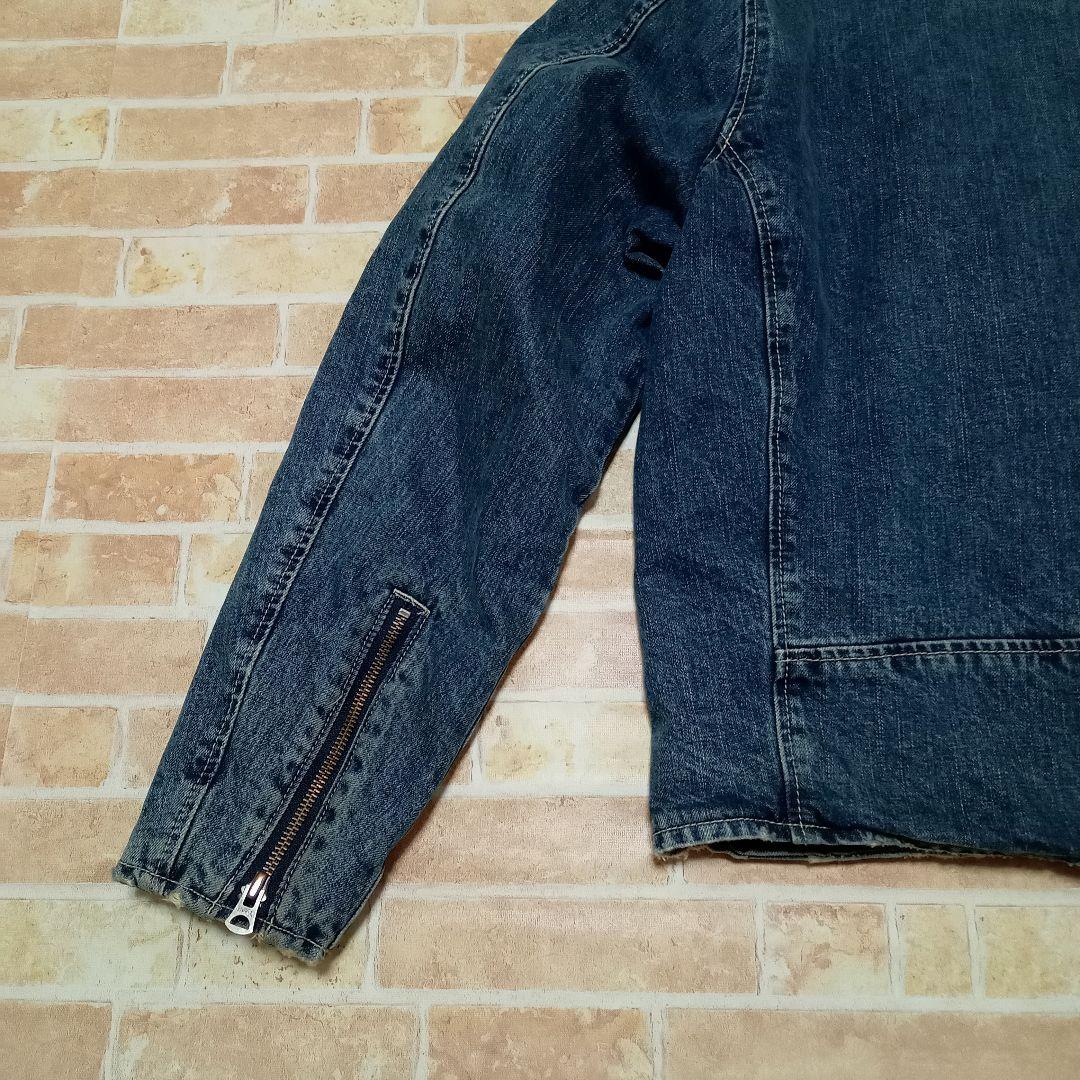 SCHOTT ショット　デニム　ライダースジャケット 古着 ダメージ加工