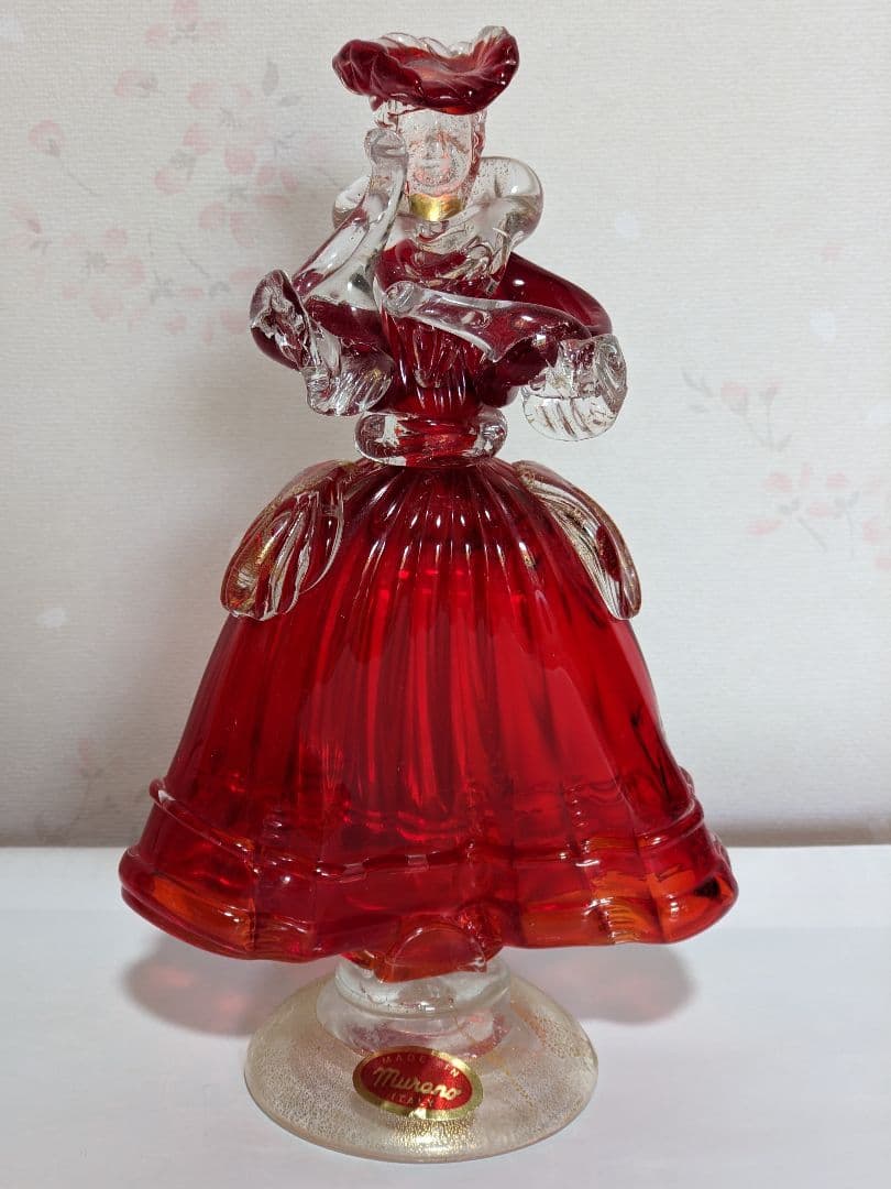 ♦️ムラーノ島 ムラーノグラス 婦人像人形 イタリア製 ベネチア 美術品骨董品