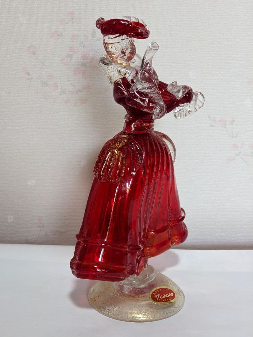 ♦️ムラーノ島 ムラーノグラス 婦人像人形 イタリア製 ベネチア 美術品骨董品