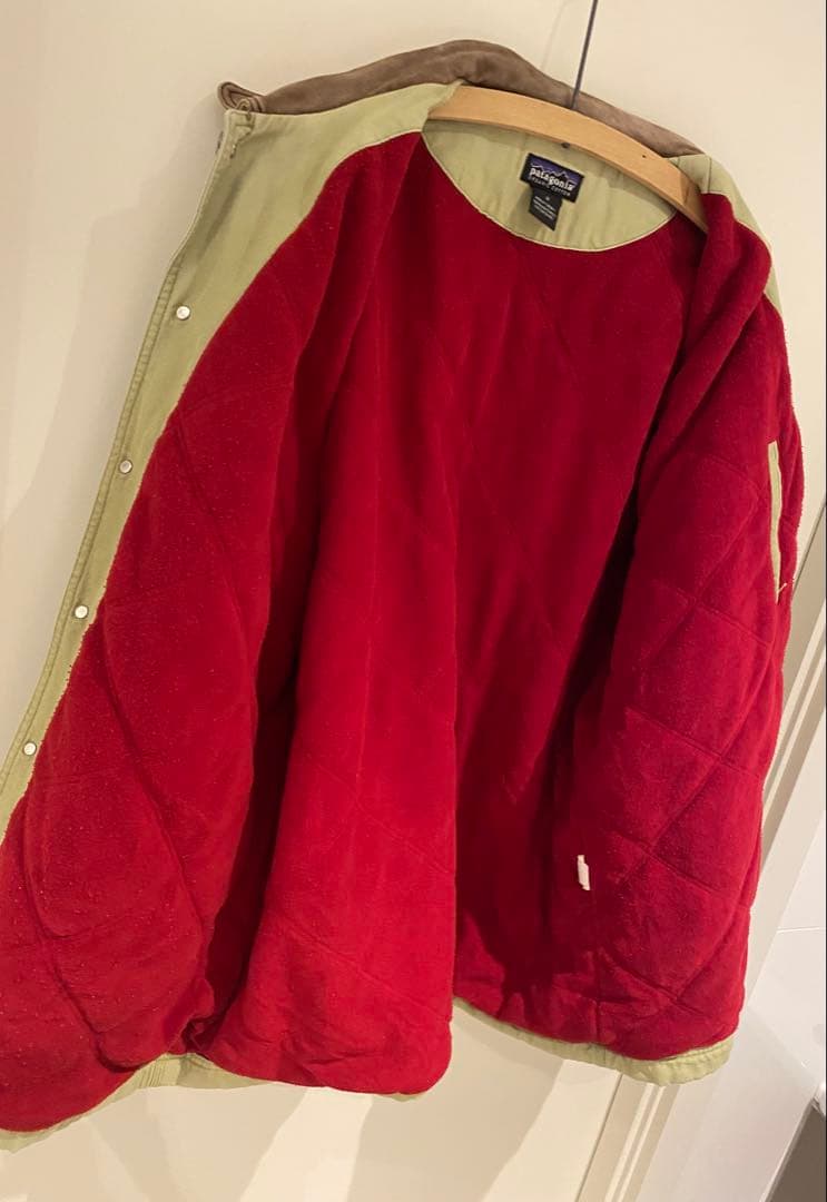 【名作】90s patagonia nuevorange ヌエボレンジ　襟レザー