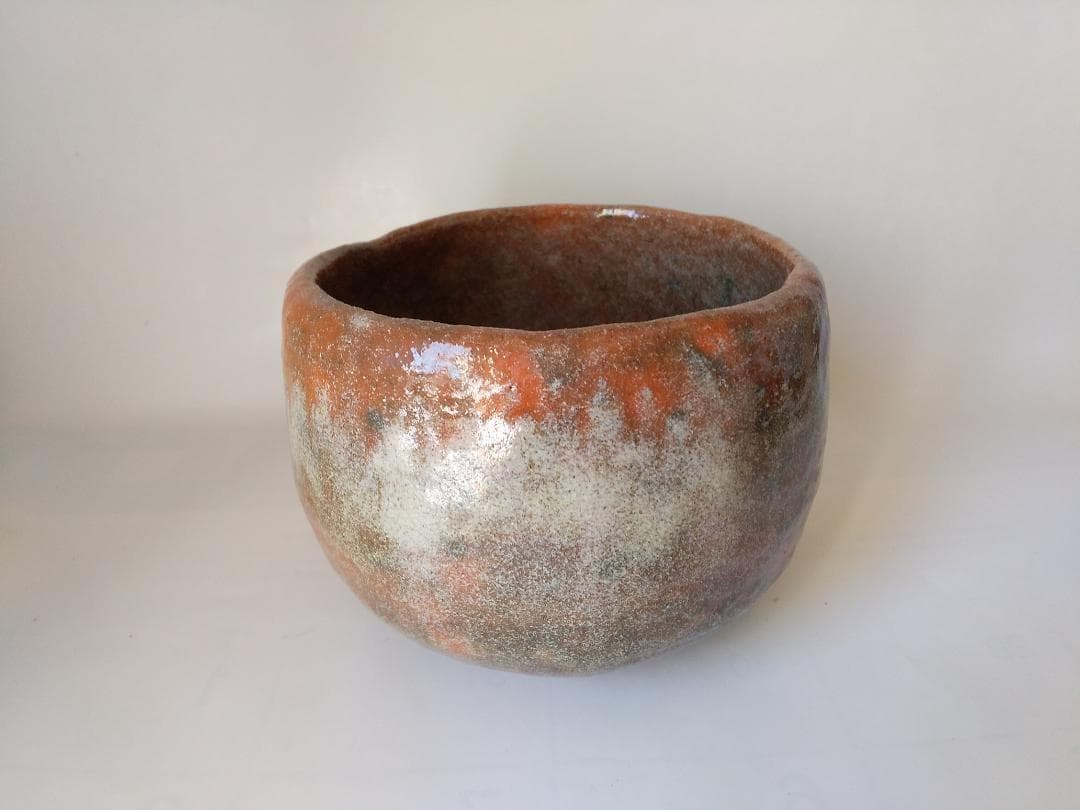 赤茶碗 具栄 作 妙見山 黒川 澤田博之 焼成 赤楽茶碗 茶道具 茶碗 新品