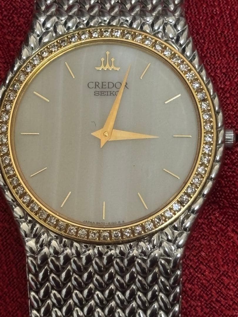 マ*ル様 セイコー　クレドール　8N70-6140 ダイヤベゼル　SEIKO ク