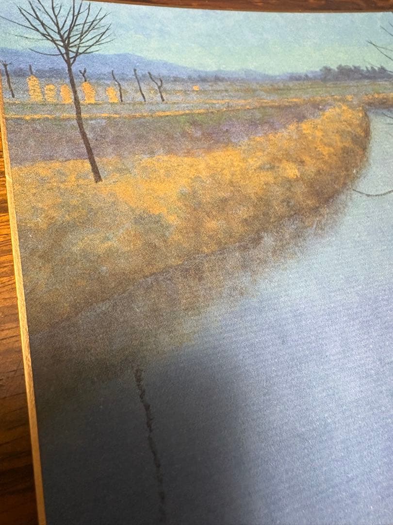 浜田昇児　風景画　　色紙サイン入り