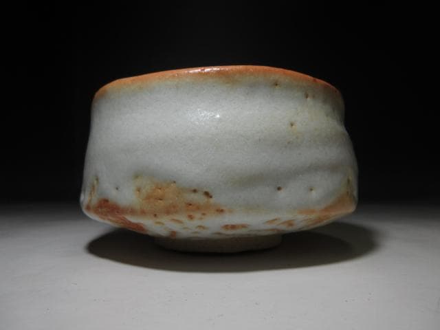 人間国宝 加藤孝造 志野茶碗／二代黒田陶々庵 識【窓のいろ】／共箱 共布 栞付