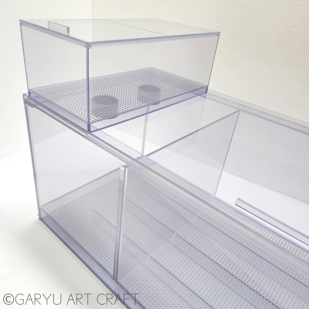 □大型3層式濾過槽□1200×450×300h□オーバーフロー水槽用□