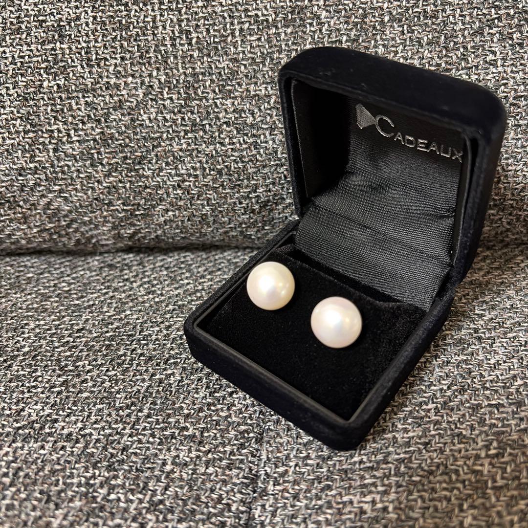 【新品未使用】CADEAUX カドー バロックパール ピアス K18 淡水パール