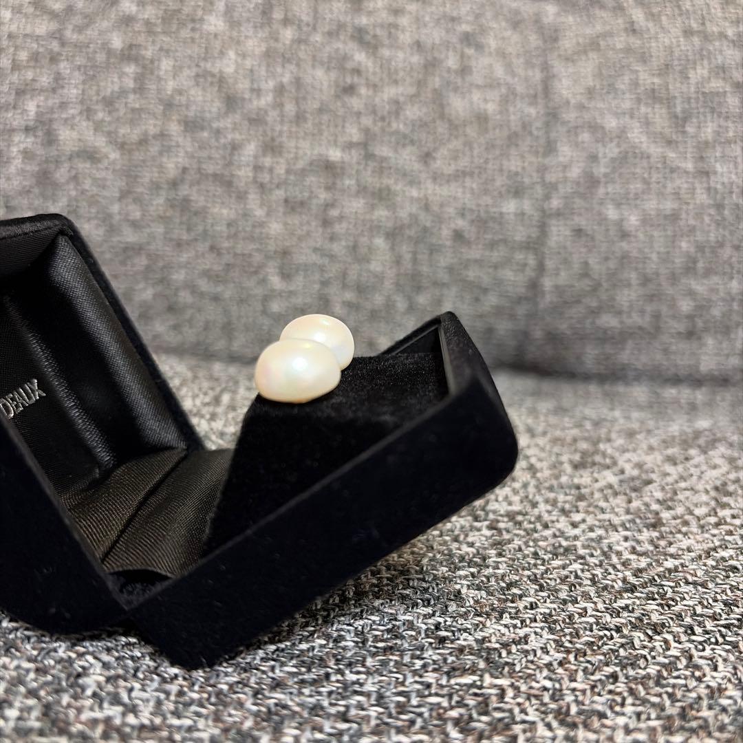 【新品未使用】CADEAUX カドー バロックパール ピアス K18 淡水パール