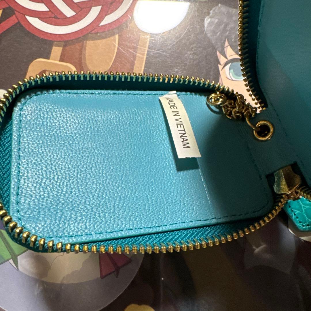 三京商会 クロコダイル スマートキーケース シャイニング 加工 ターコイズブルー