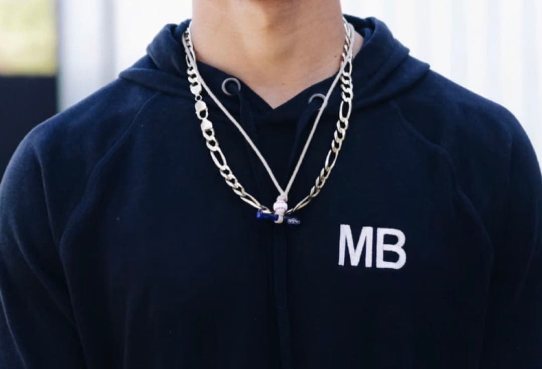 ムーキー ベッツ シグネチャー ネックレス Mookie Betts ブルー