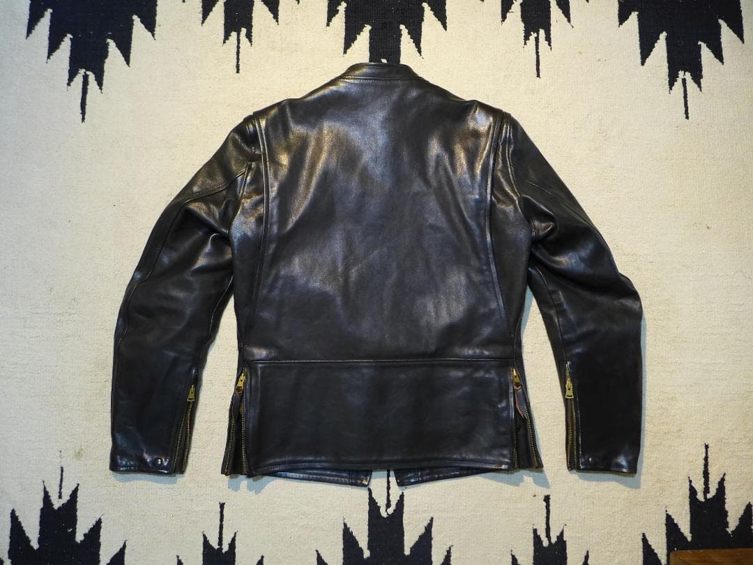 gerugaゲルガ黒ホースハイド4ライダースj100bucoフリーホイーラーズ