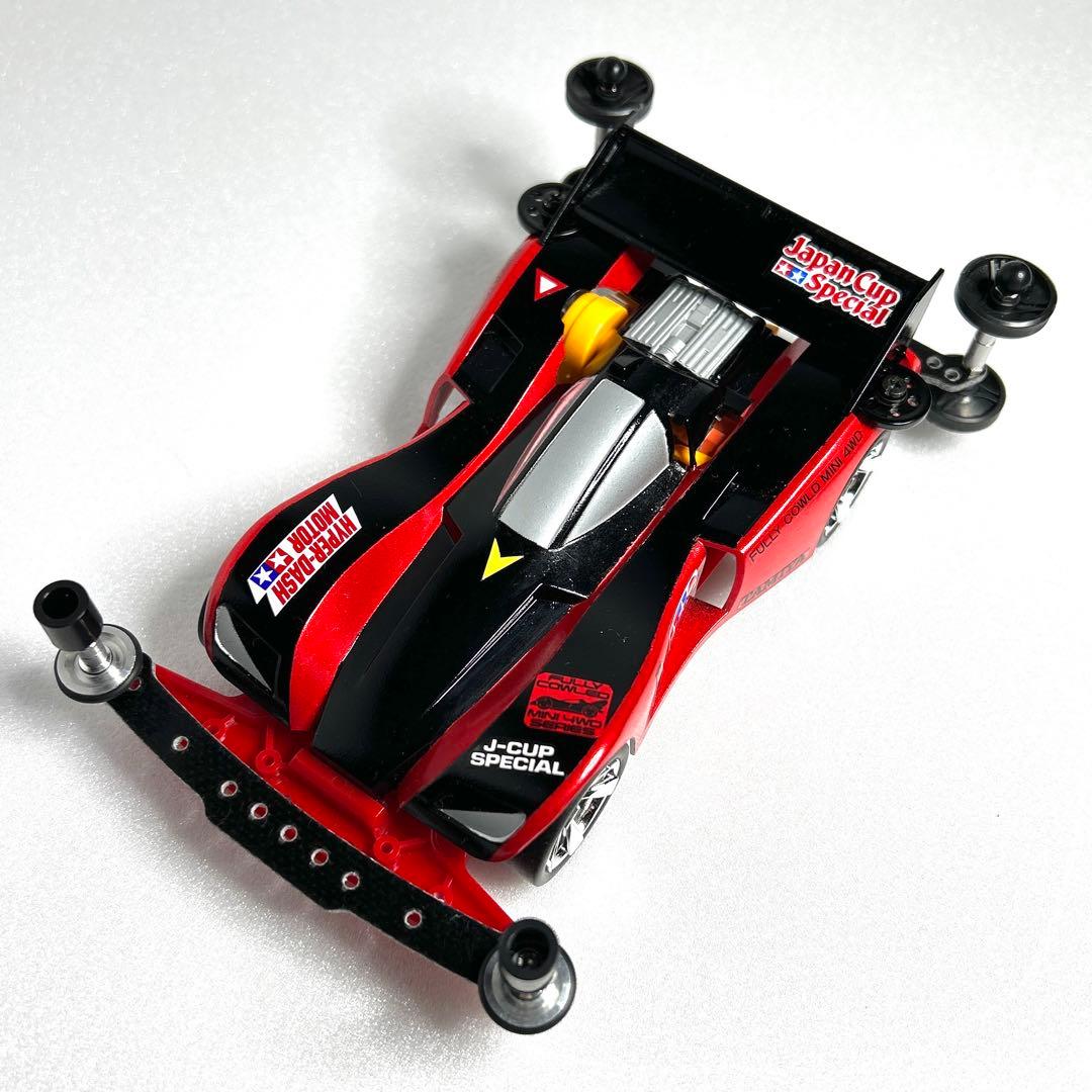 ミニ四駆　ソニックセイバー　シール　塗装済　メタリックレッド　ブラック