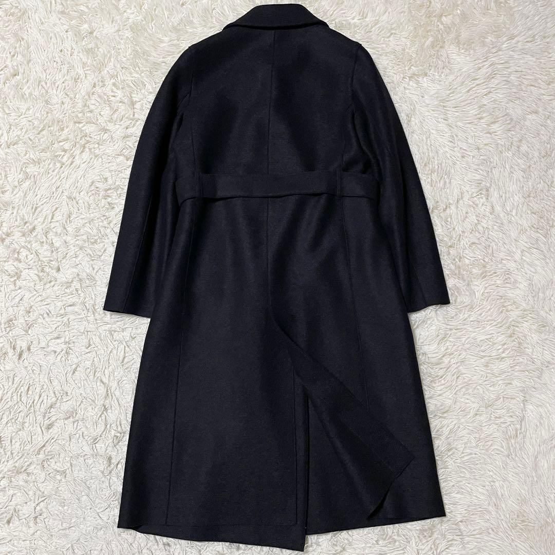 【未使用品】23区 moessmer ダブル チェスターコート ネイビー 38