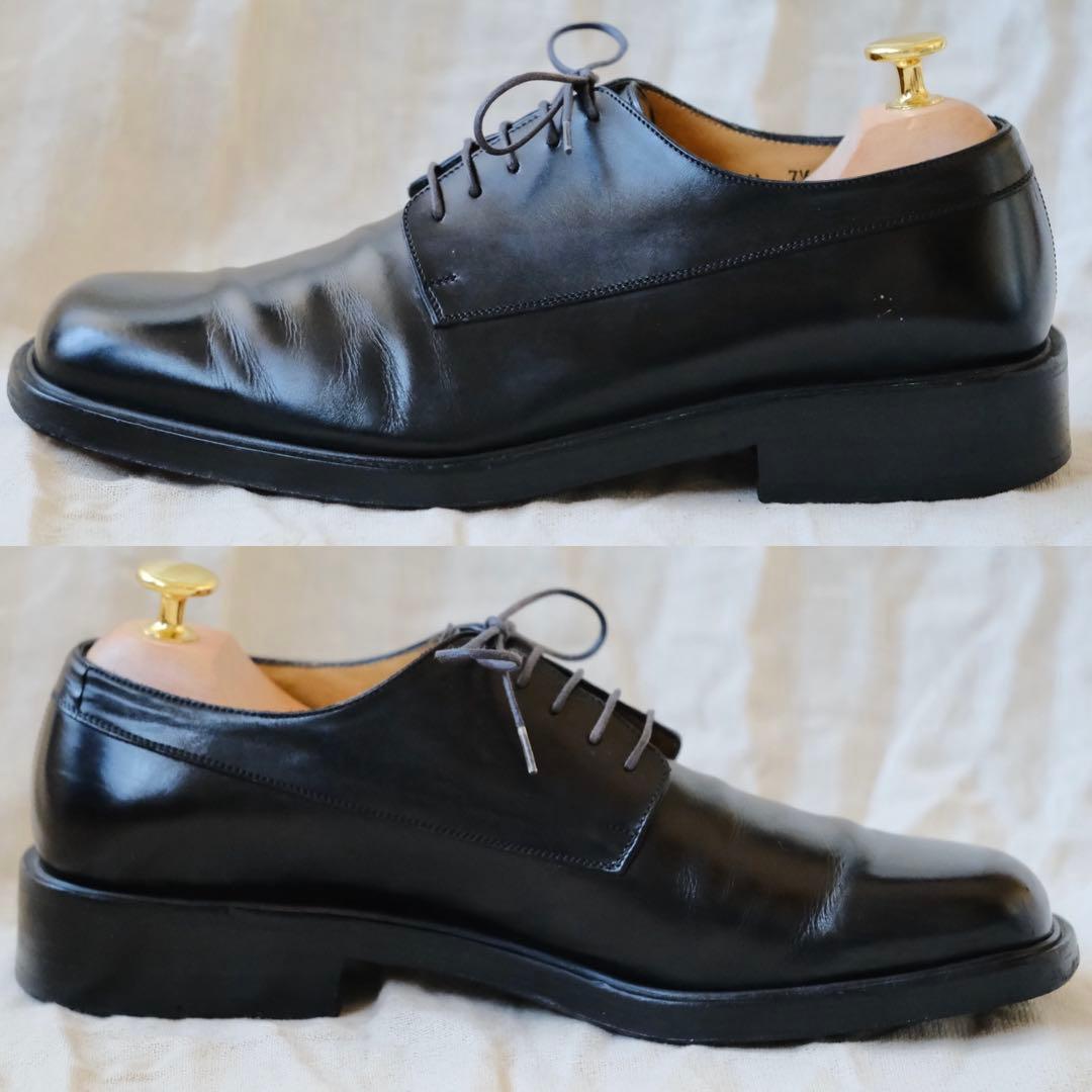 Salvatore FerragamoスクエアプレーントゥSTANFORD黒75