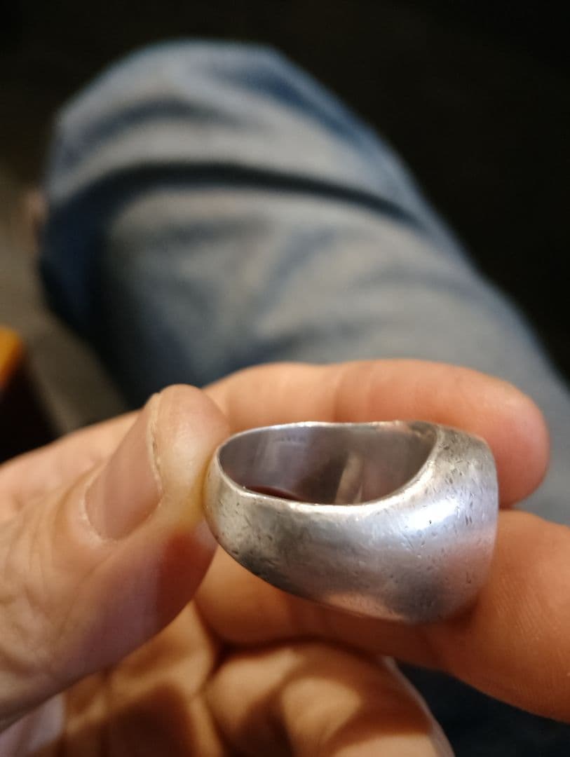 プ*ル様 銀無垢　廃盤品DRY BONES Two Face K18 リング無垢