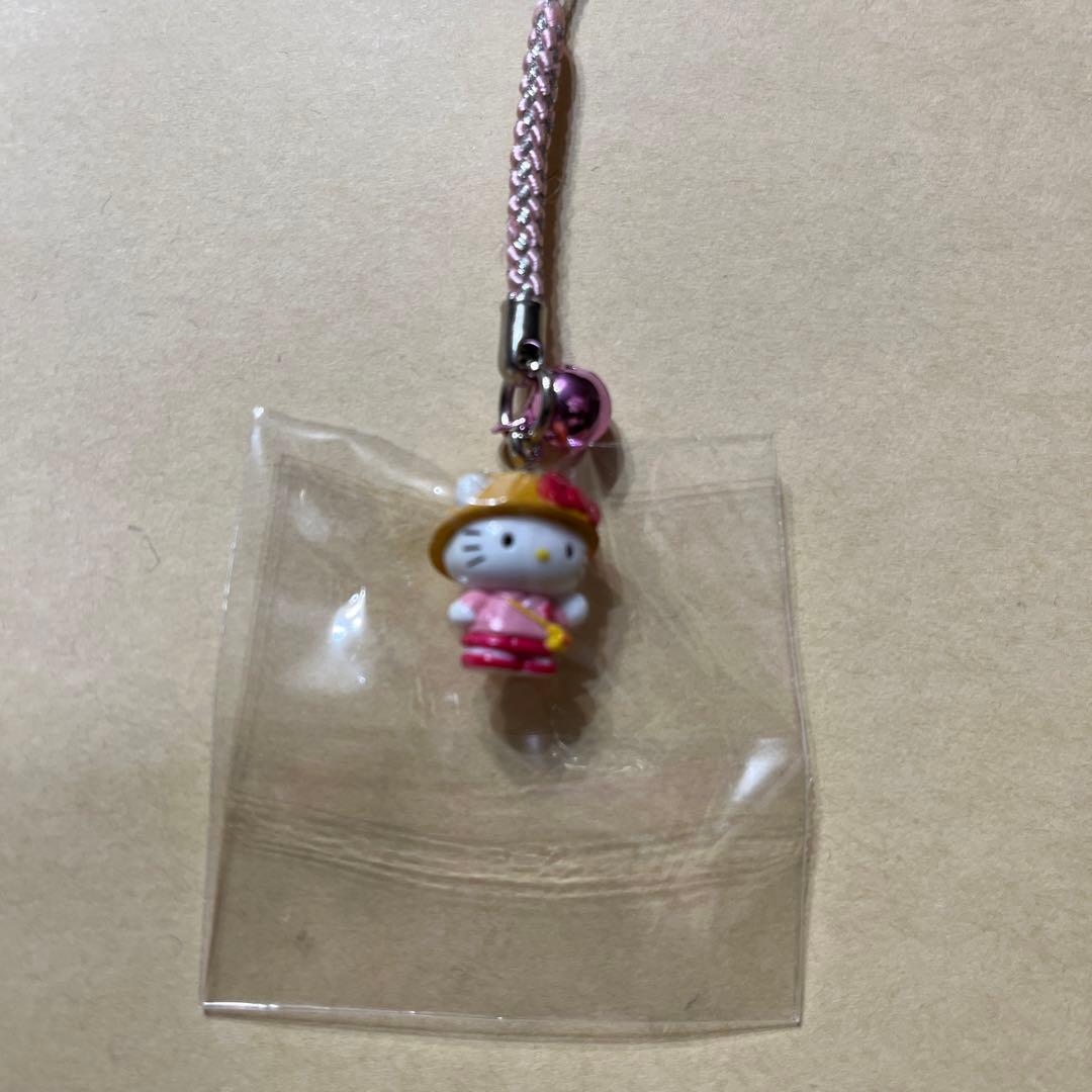 激レア❤️黄色の帽子の幼稚園キティの根付❤️2005年