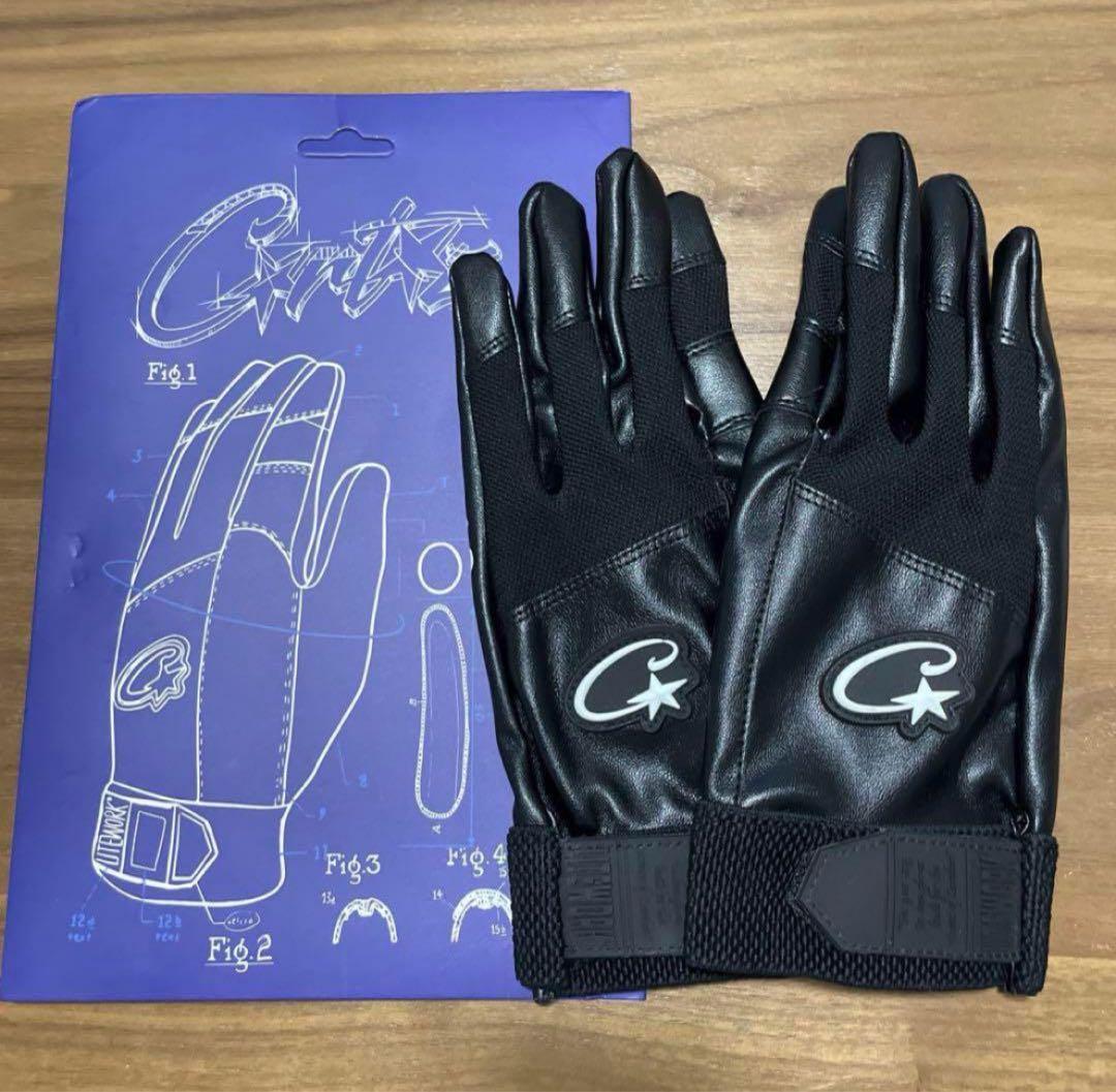 小物 corteiz glove Black