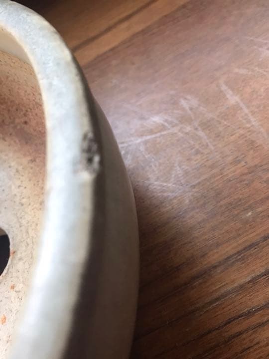 盆栽鉢　超時代希少白泥美しい白い釉薬詳細不明支那鉢和鉢