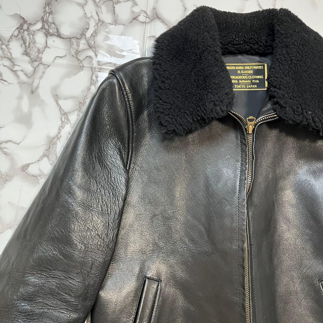 WACKOMARIA ワコマリア G1 レザージャケット Mサイズ レア　ボア