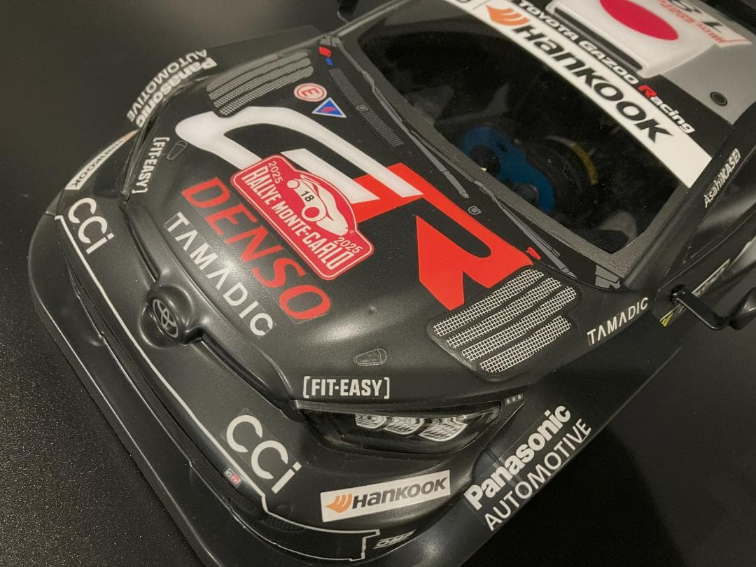 タミヤRCボディ ヤリス WRC2025 ラリーモンテカルロ 勝田選手