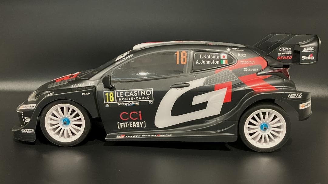 タミヤRCボディ ヤリス WRC2025 ラリーモンテカルロ 勝田選手