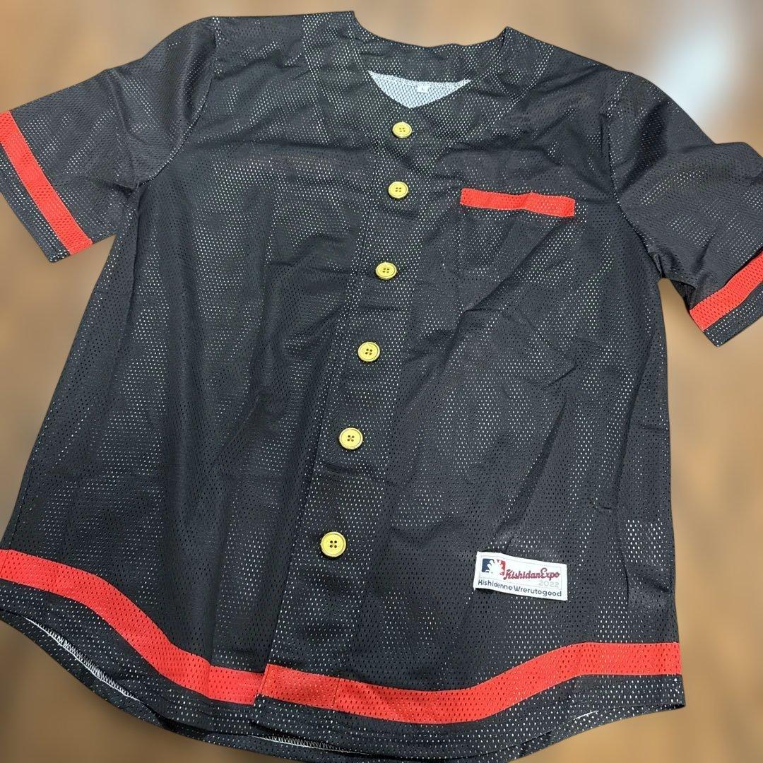 氣志團公式ベースボールシャツ　4番ピッチャーおまえ　 メッシュTシャツ　 L