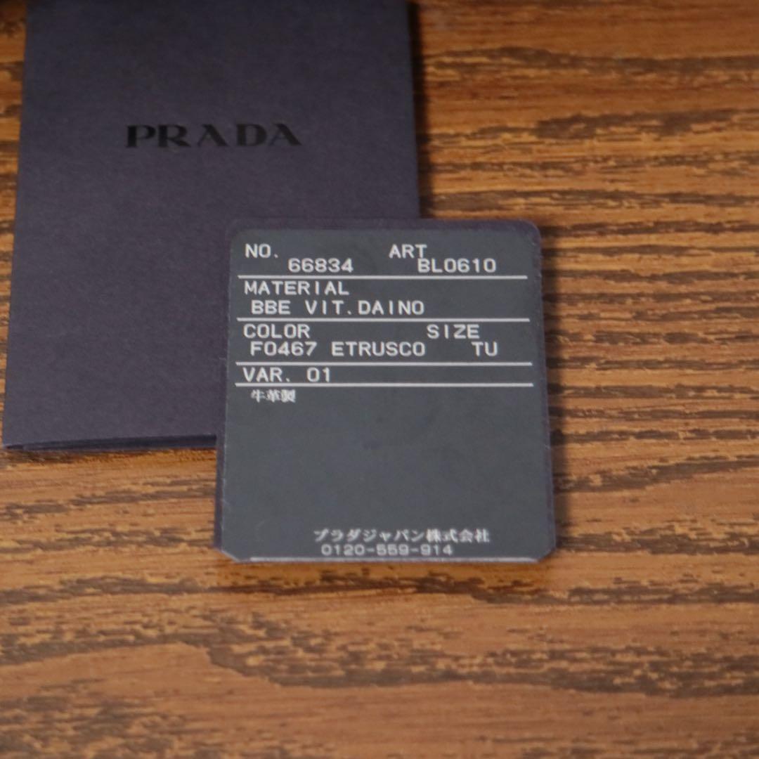 【極美品】 PRADA ダイノレザー ボストンバッグ ショルダーバッグ ギャラ