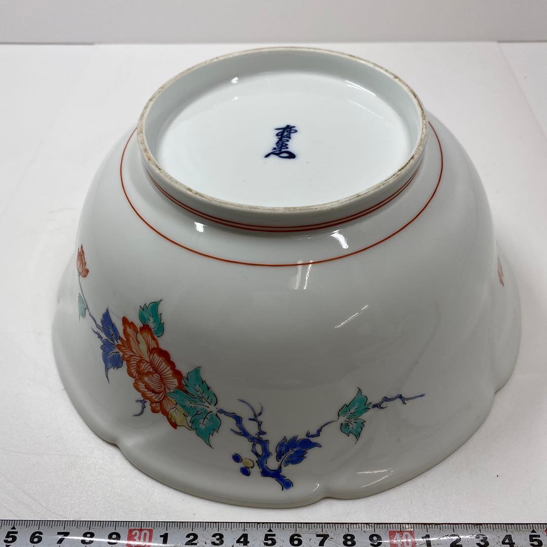 酒井田柿右衛門　大鉢　直径約約24㎝　東Y7-0117①