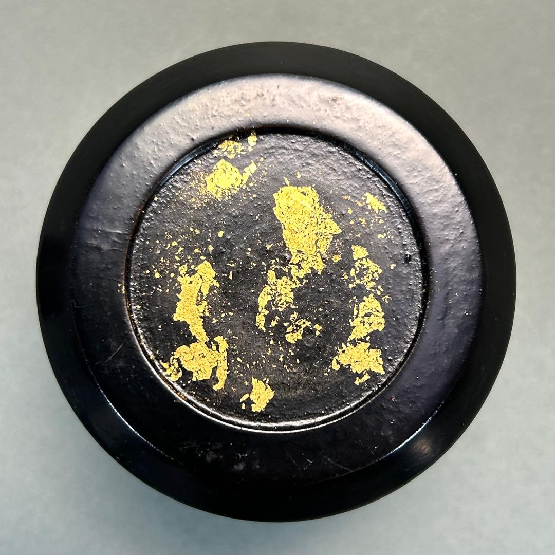 棗　『石井隆鳳　内金砂子　唐松蒔絵』　即中斎好　雪吹　お茶道具　共箱　工芸品