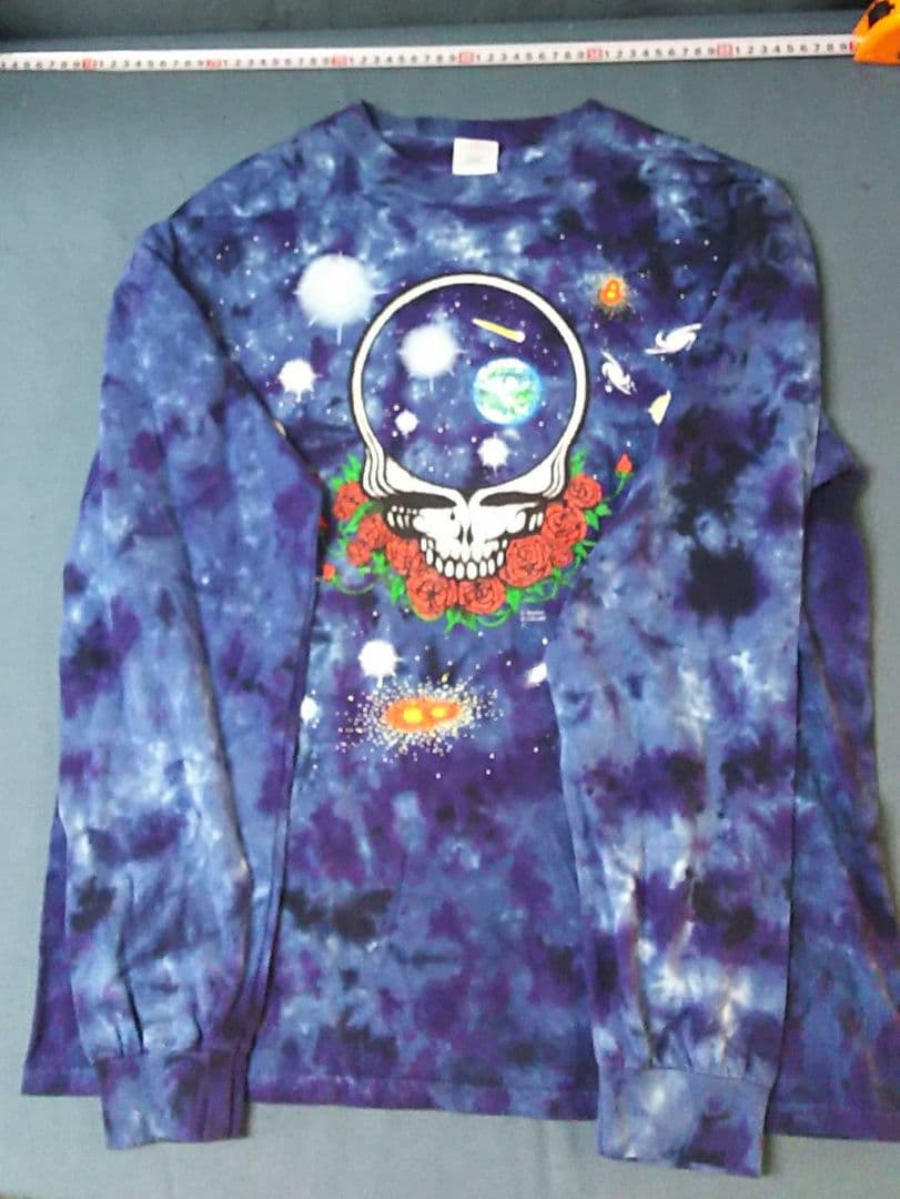 グレートフルデッド、TIEDYEロングスリーブプリントTシャツ