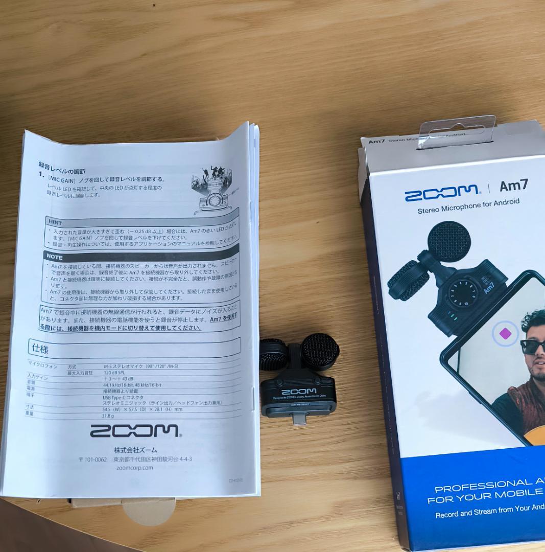 ZOOM Am7 ステレオマイク