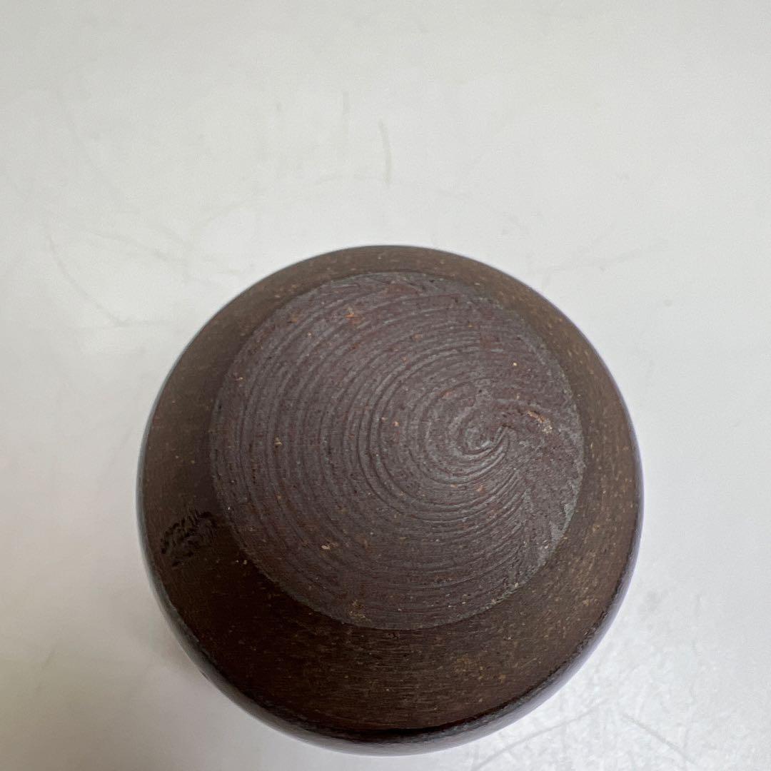 ☆茶3 名工　杉田祥平造　清閑寺窯　瀧浪　茶入　共箱　h7.8cm