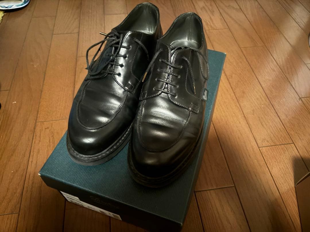 パラブーツ EDIFICE別注 シャンボード　ステッチ黒24.5cm