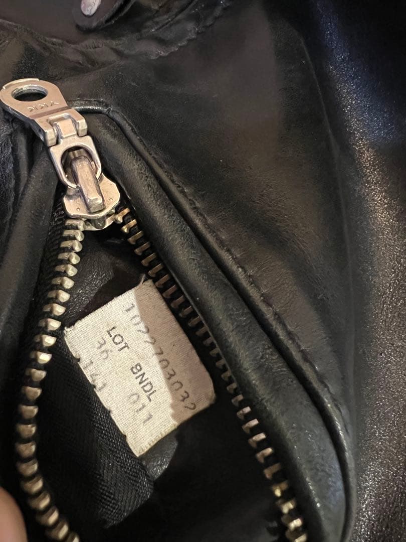 schott レザーシングルライダースジャケット 141 36 641 ボア付