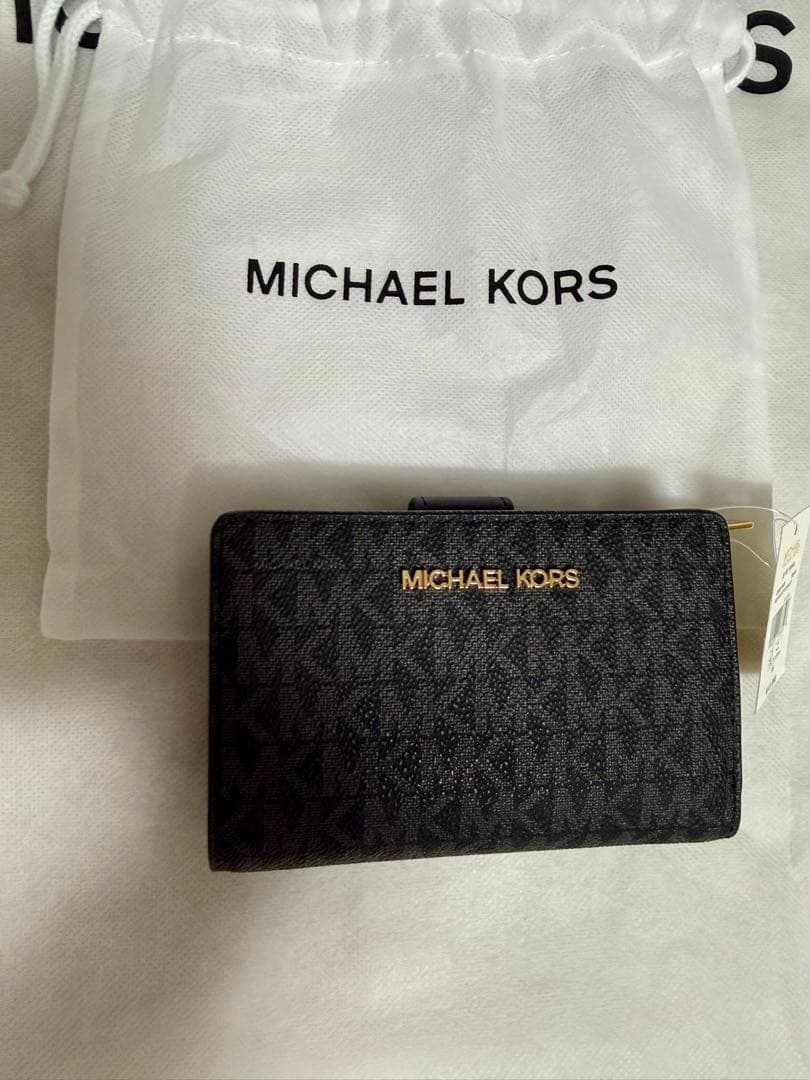 MICHAEL KORS マイケルコース 二つ折り財布 ブラック
