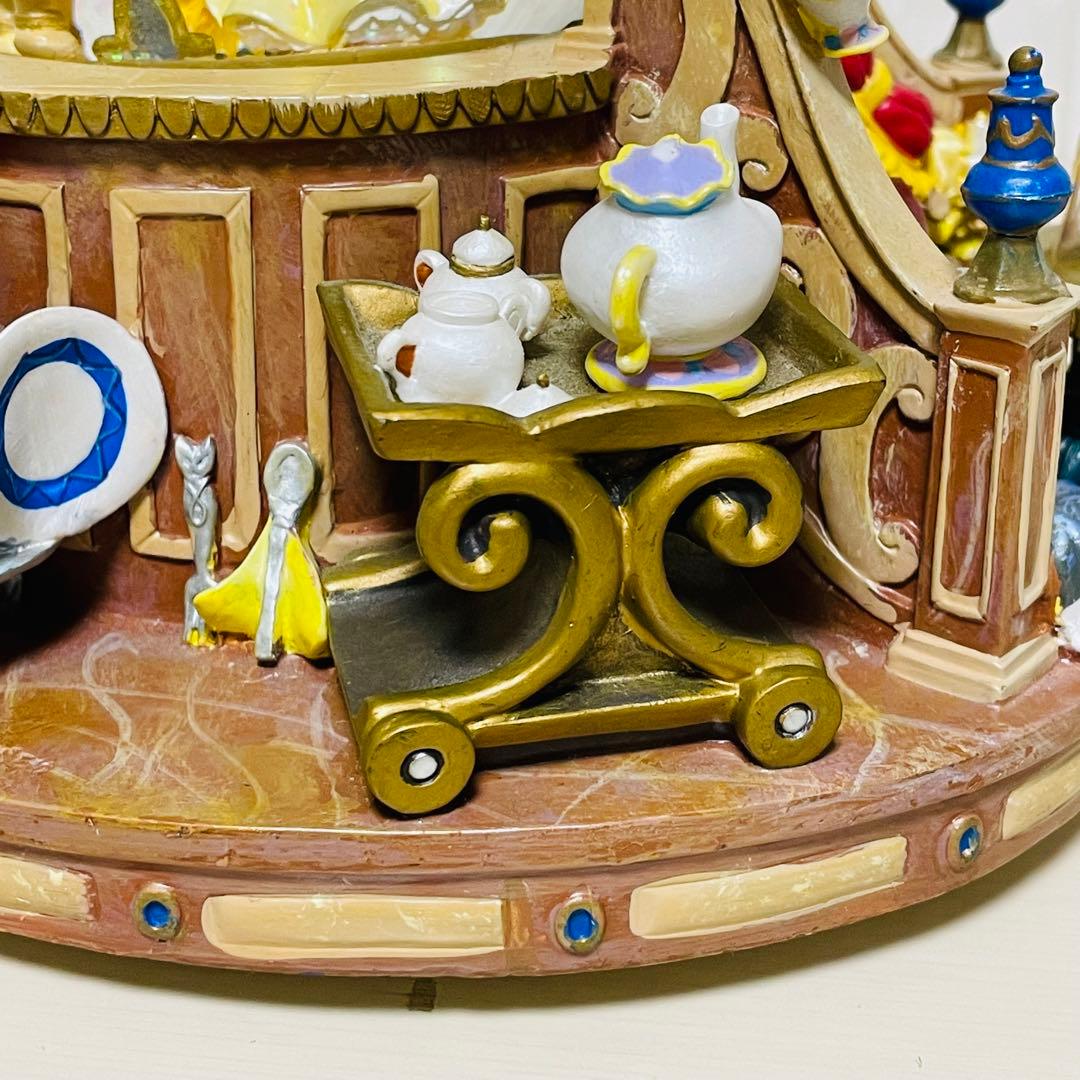 ディズニー 美女と野獣 スノードーム スノーグローブ オルゴール 置物 オブジェ