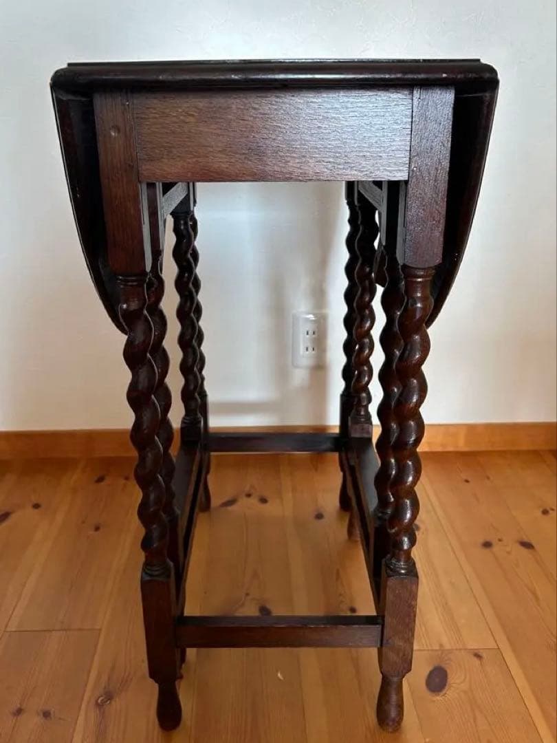 イギリスアンティーク　ゲートレッグテーブル　小ぶり