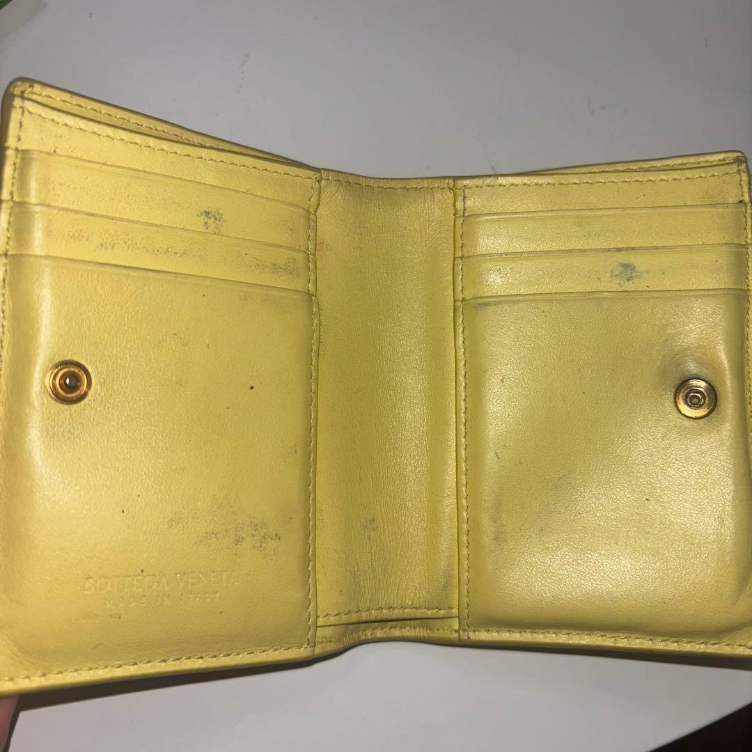 «日本限定商品»BOTTEGA VENETA二つ折り財布 イエロー 希少